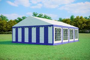Párty stan 6x8 m STANDARD - ohnivzdorný barva Modro-bílá