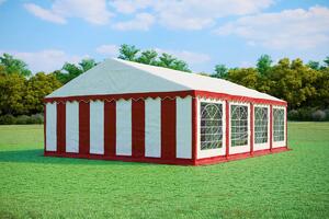 Párty stan 6x8 m STANDARD - ohnivzdorný barva Červeno-bílá