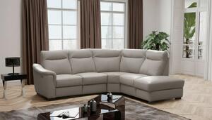 ROHOVÁ SEDAČKA, textil, kůže, jílová barva Livetastic - Sedací soupravy, Online Only