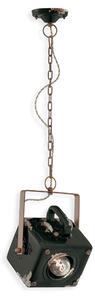 Ferroluce Závěsné retro svítidlo INDUSTRIAL, v. 35 cm, 1xE27 Barva: Černá