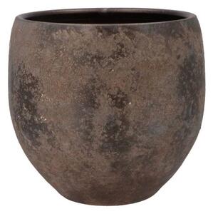 Šedo-hnědý keramický květináč Indonesian Bali - Ø 35*32 cm - daan kromhout