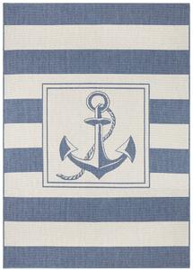 NORTHRUGS Kusový koberec Twin Supreme 104143 Blue/Cream – na ven i na doma - 80x150 cm