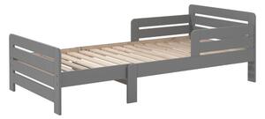 Šedá rostoucí postel Vipack Jumper, 90 x 140/160/200 cm
