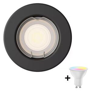 Philips - LED RGBW Stmív. podhledové svítidlo PERIDOT 1xGU10/6,5W/230V černá