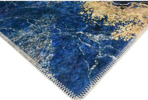 Modrý/ve zlaté barvě koberec 180x120 cm - Vitaus