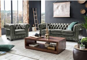 Sedací souprava z pravé kůže Chesterfield IV