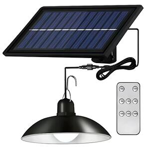 Pronett XJ4623 Solární závěsná LED lampa na zahradu s dálkovým ovládáním, IP44, černá