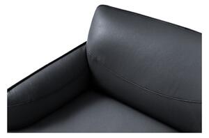 Modrá kožená pohovka Windsor & Co Sofas Neso, 175 x 90 cm