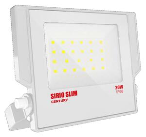 CENTURY LED reflektor SIRIO SLIM BÍLÝ 20W 4000K 110d 147x160x28mm IP66 IK08
