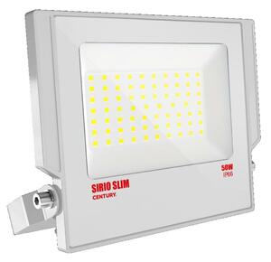 CENTURY LED reflektor SIRIO SLIM BÍLÝ 50W 4000K 110d 178x200x28mm IP66 IK08