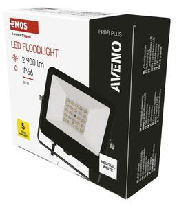 EMOS LED reflektor AVENO 20W, černý, neutrální bílá ZS2413