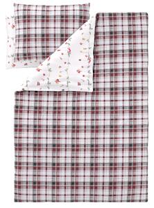 Livarno® Ložní povlečení z jemného flanelu, 200 x 220 cm, 70 x 90 cm (kostka/girlanda) (100413037004)