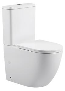Erga Torre, WC kombi mísa 620x385x835 mm, Tornado 2.0 + toaletní sedátko, bílá lesklá, ERG-V03-TORRE-TO2-WH