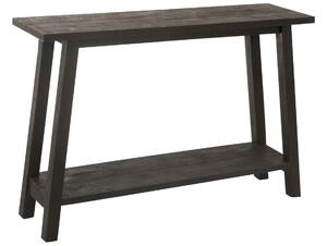 Černý dřevěný toaletní stolek J-line Sqat 120 x 35 cm