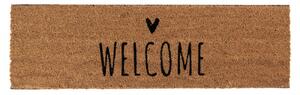 Kokosová rohožka Welcome Heart – 75x22 cm