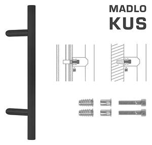DVEŘNÍ MADLO MP kód K10 Ø 30 mm SP - ks (BS - Černá matná), Délka 1200 mm900 mmØ 30 mm, MP BS (černá mat)