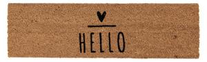 Kokosová rohožka Hello Heart – 75x22 cm