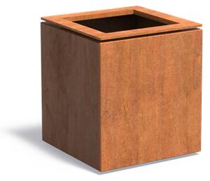 Cortenový květináč Kubo 530 x 530 x 600 mm