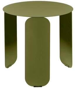 Zelený kovový zahradní odkládací stolek Fermob Bebop 45 cm - odstín pesto