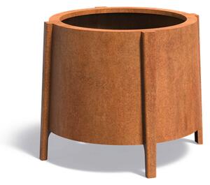Cortenový květináč Trino Ø 800 × v 750 mm