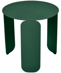 Tmavě zelený kovový zahradní odkládací stolek Fermob Bebop 45 cm