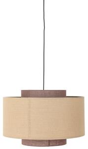 Béžové lněné závěsné světlo Bloomingville Janica 60 cm