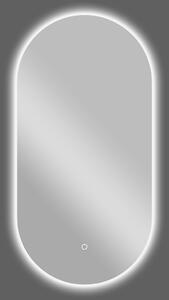 CERANO - Koupelnové LED zrcadlo Argento - 100x50 cm