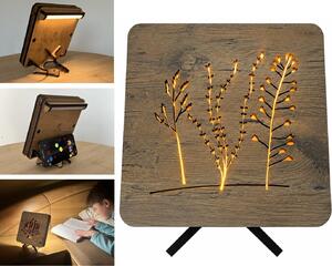 "Kokoška" lampa 19x19cm provedení povrchu: dub světlý