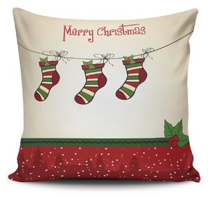 ASIR Dekorační polštářek VESELÉ VÁNOCE 43 cm polyester-bavlna
