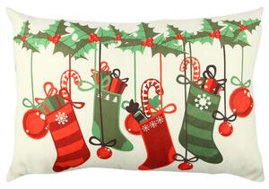 ASIR Dekorativní polštářek VÁNOČNÍ PUNČOCHY 33 cm polyester-bavlna