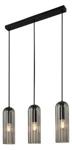 Nordlux - Lustr na lanku MIELLA 3xE27/25W/230V černá/kouřová
