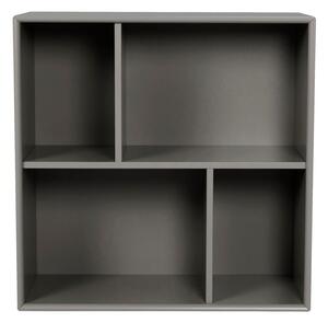 Tmavě šedá nástěnná knihovna Tenzo Z Cube, 70 x 70 cm