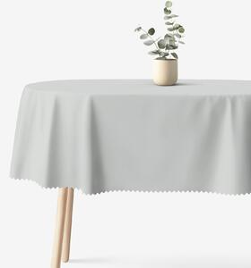 Goldea oválný teflonový ubrus - šedý 140 x 180 cm