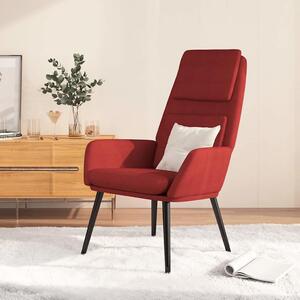 Relaxační křeslo vínové textil 341320