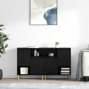 Konzole 2 ks Černý dub 60 x 35 x 70 cm Kompozitní dřevo 3415589