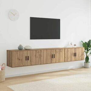 Nástěnný TV skříňový set 3 ks Artisanový dub Kompozitní dřevo 3415582