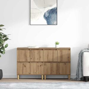 Konzole 2 ks Artisanový dub 60 x 35 x 70 cm Kompozitní dřevo 3415587