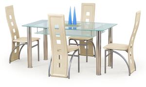 Moderní jídelní stůl Skleněná deska Transparentní ANTHONY