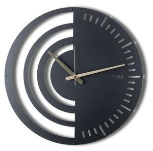 Nástěnné hodiny Chrono Black, 50 x 50 cm