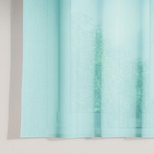 Záclona hladká s oky Elegantní Tyrkysová SUBTIL-300x160 cm