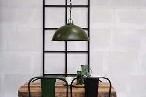 Závěsná lampa, industriální styl - zelená