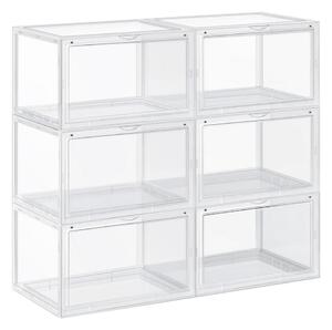 Modulární regál s přihrádkami BOXIFY bílá