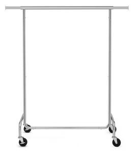 Mobilní stojanový věšák JEAN 110/150x160x45 cm stříbrná