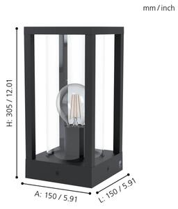 Eglo 98714 - Venkovní lampa CASCINETTA 1xE27/40W/230V IP54