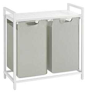 Koš na prádlo REX bílá