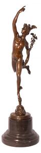 Bronzová socha soška Hermés - Merkur