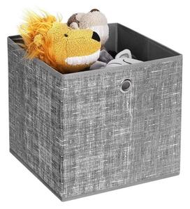 Úložný box 6 ks CURAN 30x30x30 cm šedá
