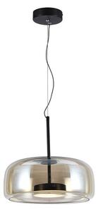 LED Solution Černé závěsné LED svítidlo s jantarovým stínidlem 33cm 6W 23378