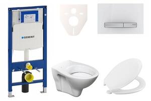Cenově zvýhodněný závěsný WC set Geberit do lehkých stěn / předstěnová montáž + WC Ceramia S-Line Pro 111.300.00.5NR8