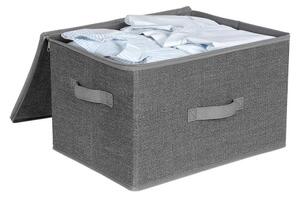 Úložný box se zipem 3 ks CURAN šedá